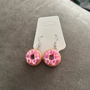 Handmade cute earrings mini kawaii food candy animal - DONUTS 🍩​​